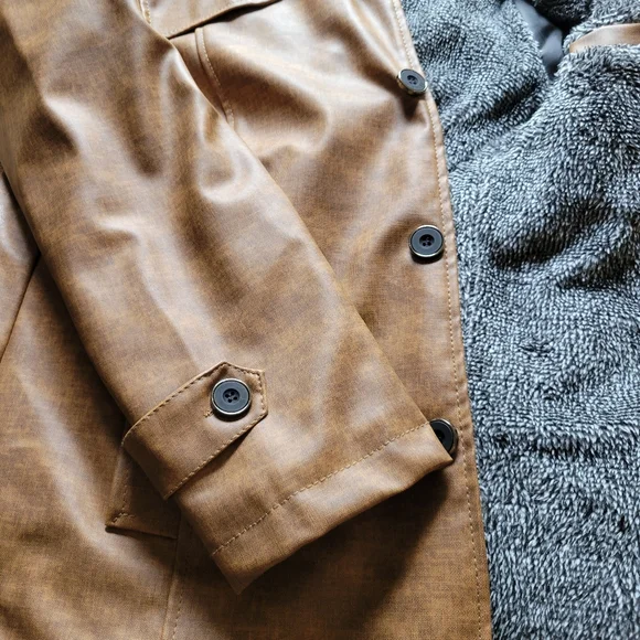 MENS NWOT KP FASHION MAN Faux leather Jacket - Picture 7 of 13